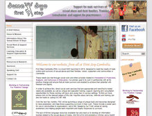 Tablet Screenshot of first-step-cambodia.org